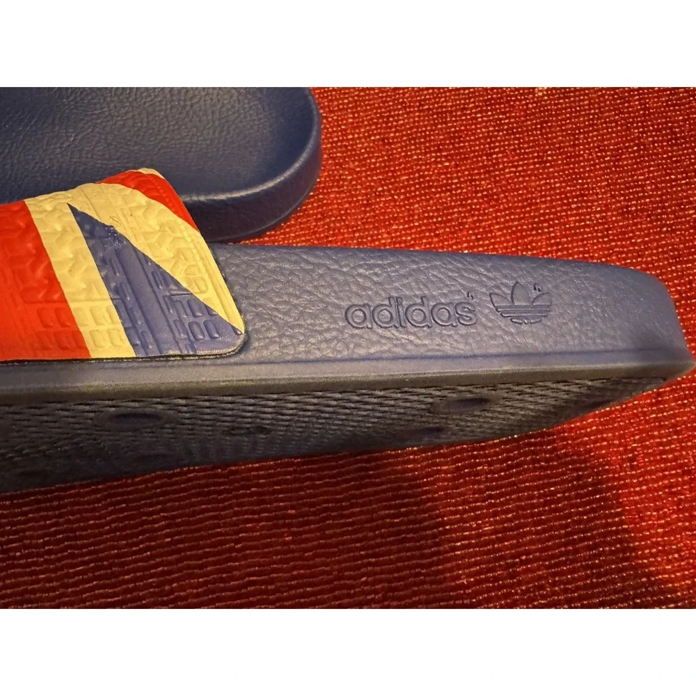Adidas x Originals Adilette England UK Flag Slides Sandals Men Size 9